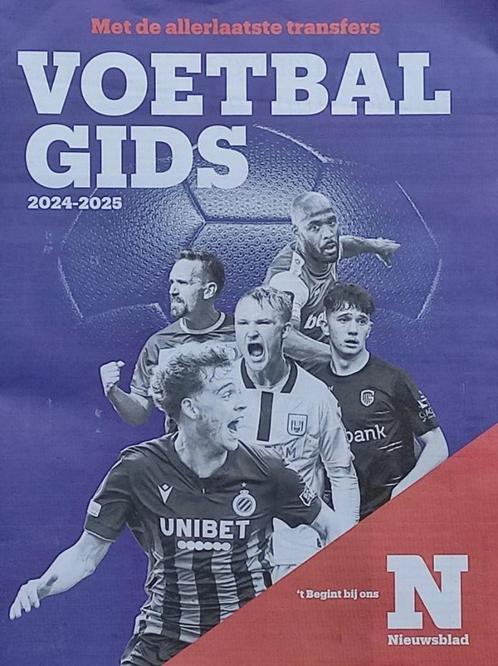 2 Voetbalgidsen 2024 -2025 van HLN en het N , zie foto's., Boeken, Tijdschriften en Kranten, Nieuw, Sport en Vrije tijd, Ophalen of Verzenden