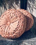 Vintage deco kussens rond handgemaakt, Huis en Inrichting, Woonaccessoires | Kussens, Ophalen of Verzenden, Zo goed als nieuw