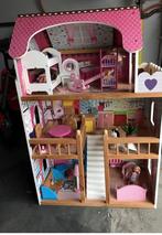 Poppenhuis met meubeltjes, Kinderen en Baby's, Speelgoed | Poppenhuizen, Ophalen, Gebruikt, Poppenhuis