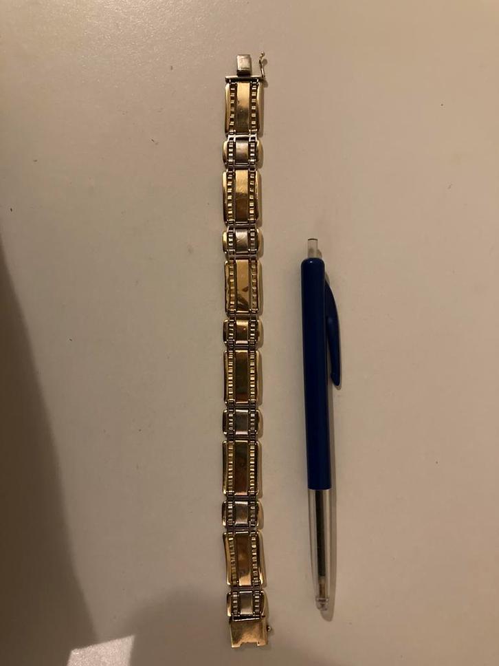 Rolex 24g armband lengte 23 cm 14 karaat 14k 585, Handtassen en Accessoires, Armbanden, Gebruikt, Goud, Geel, Ophalen