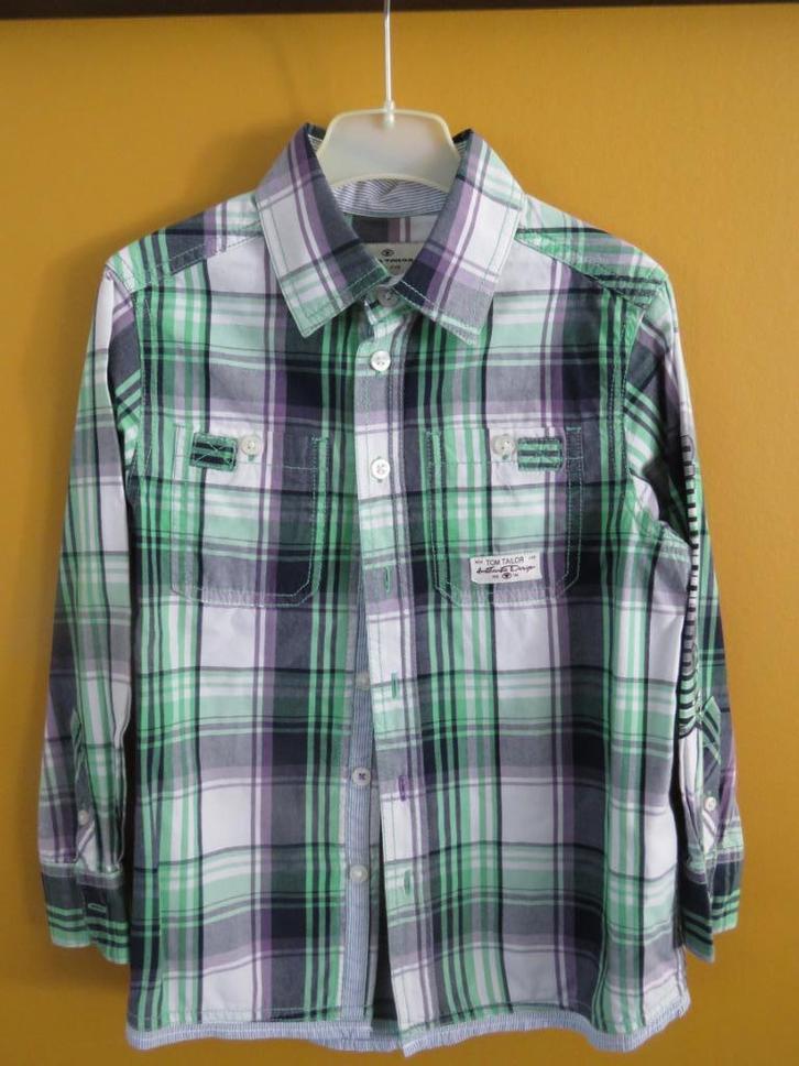 jongens hemd, Kinderen en Baby's, Kinderkleding | Maat 116, Zo goed als nieuw, Jongen, Overhemd of Blouse, Ophalen