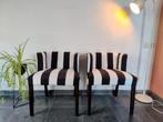 Design eetkamerstoel zwart wit, Ophalen of Verzenden, Zwart, Hout
