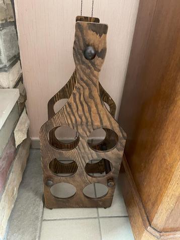 houten wijnrek, Huis en Inrichting, Woonaccessoires | Wijnrekken, Ophalen, Hout