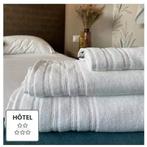 Eponges Blanches Double fils PROCLAS 70x140 (Drap de douche), Enlèvement, Comme neuf, Blanc, Serviette