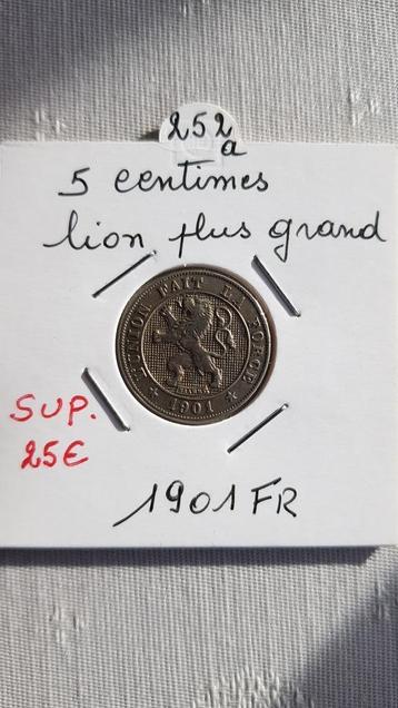 5 centimes   1901 FR