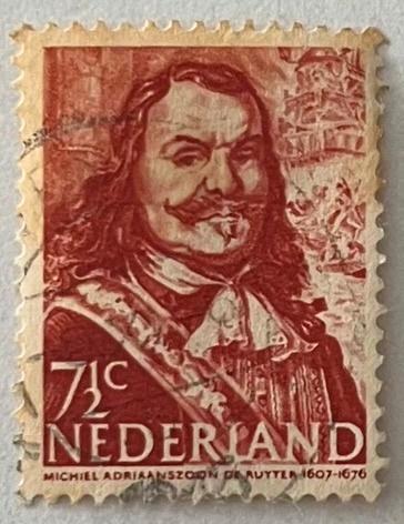 postzegel Nederland 1943 7,5 cent (NL0007), Postzegels en Munten, Postzegels | Nederland, Gestempeld, Na 1940, Ophalen of Verzenden