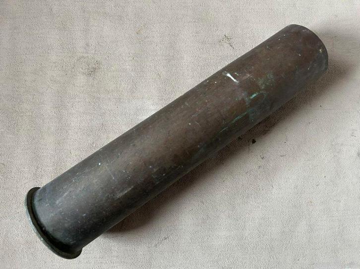 wo1 - 105mm Duitse huls - Lange versie 1916 - LEEG, Verzamelen, Militaria | Algemeen, Landmacht, Hulzen of Bodemvondsten, Ophalen of Verzenden