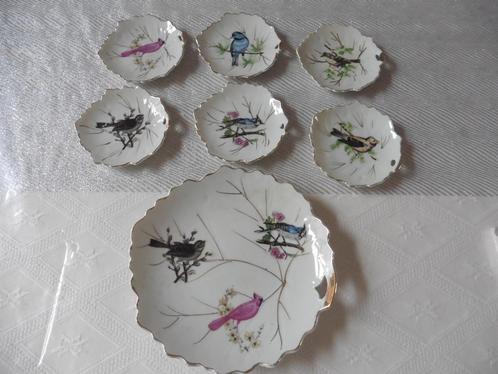 Beau service à pralines ancien en porcelaine en forme de feu, Antiek en Kunst, Antiek | Porselein, Ophalen