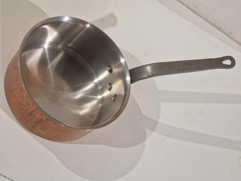 KOPEREN Bourgeat ALLIANCE steelpan 16 CM ., Huis en Inrichting, Keuken | Potten en Pannen, Zo goed als nieuw, Keramische plaat