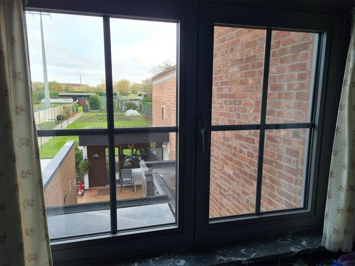 Aluminium dubbel opendraaiend draai kiepraam, Bricolage & Construction, Châssis & Portes coulissantes, Utilisé, Châssis de fenêtre