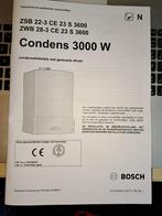Bosch condensatie gaswandketel "Condens 3000W", Moins de 60 cm, 30 à 80 cm, Chaudière CC ou Chaudière combinée, Enlèvement