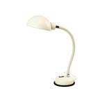 Vintage Bureaulamp Wit Industrieel Flexibel Metaal Lamp 43cm, Antiek en Kunst, Ophalen of Verzenden