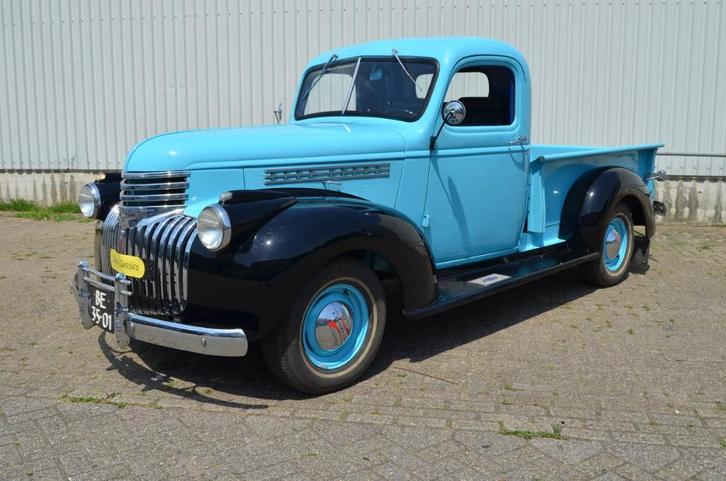 1946 Chevrolet Pick Up  3100, Auto's, Oldtimers, Particulier, Chevrolet, Benzine, Overige carrosserie, 2 deurs, Automaat, Blauw