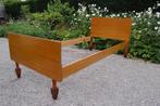 Eénpersoonsbed - houtmotief, Ophalen, Gebruikt, 90 cm, Eenpersoons