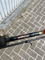 Tubertini feeder atrax 10 ft +molen, Watersport en Boten, Hengelsport | Witvissen, Ophalen, Zo goed als nieuw, Molen
