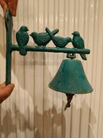 Decoratieve gietijzeren wandbel — Vogels, Tuin en Terras, Ophalen of Verzenden, Gebruikt