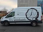 Ford Transit L2 H3 - 2014 - 160.000 KM, Auto's, Bestelwagens en Lichte vracht, Euro 5, Stof, Zwart, Wit