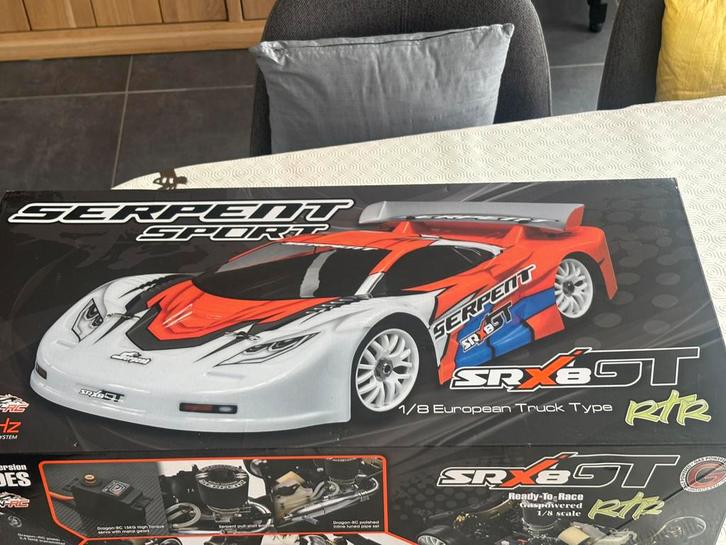 Serpent Srx8 GT- rc wagen 1/8, Hobby en Vrije tijd, Modelbouw | Auto's en Voertuigen, Zo goed als nieuw, Ophalen of Verzenden