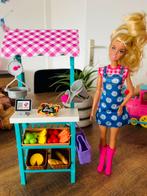 Barbie boerenmarkt, Kinderen en Baby's, Speelgoed | Poppen, Ophalen of Verzenden, Zo goed als nieuw, Barbie
