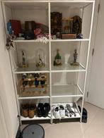 VITTSJO ikea étagères en verre, blanc 100x36x175, Huis en Inrichting, Ophalen, Zo goed als nieuw
