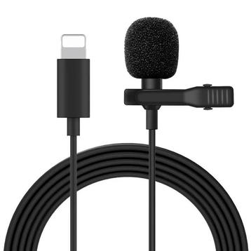 Microphone à pince à cravate pour iPhone et iPad