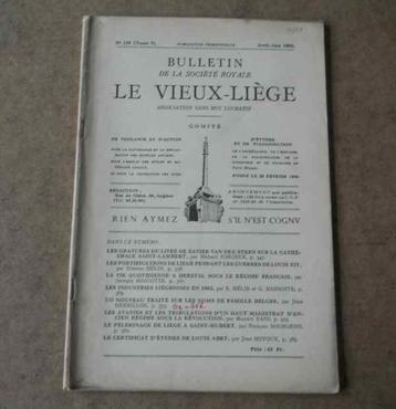 Bulletin société royale Le Vieux - Liège 125 - Avr-Jun 1959 beschikbaar voor biedingen