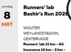 ticket halve marathon Gent-Brugge 8 maart Bashir's run, Ophalen of Verzenden, Nieuw