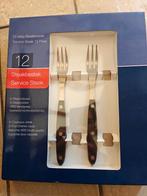 6 steak vorken + mes, Huis en Inrichting, Keuken | Bestek, Ophalen of Verzenden, Nieuw, Inox of Chroom, Bestekset
