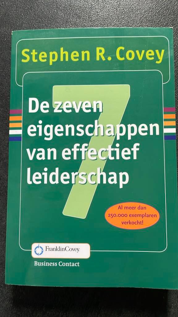 De zeven eigenschappen van effectief leiderschap, Boeken, Advies, Hulp en Training, Zo goed als nieuw, Ophalen