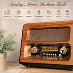 PRUNUS Retro Bluetooth Radio GRATIS LEVERING, Audio, Tv en Foto, Radio's, Verzenden, Nieuw, Radio