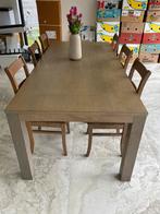 Houten eettafel - uitklapbaar!, Huis en Inrichting, Tafels | Eettafels, Ophalen, 100 tot 150 cm, Eikenhout, 200 cm of meer