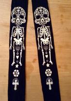 Collant d'Halloween squelette fille 10-12 ans, Enlèvement ou Envoi, Comme neuf, Fille, Autres types