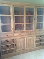 TECK dressoirkast, Huis en Inrichting, Kasten | Vitrinekasten, Ophalen, 200 cm of meer, Teakhout, Zo goed als nieuw