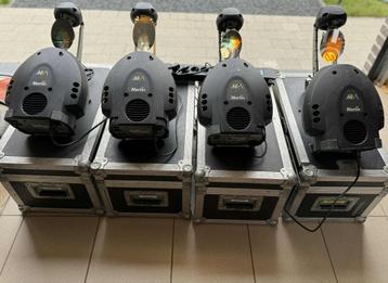  4 stuks  Martin MX 1 scanners met Martin sturing en cases beschikbaar voor biedingen