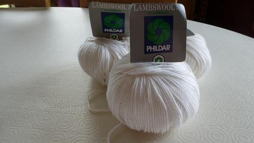 Lots de laine Phildar Lambswool 51 Blanc, Hobby en Vrije tijd, Knutselen, Nieuw, Ophalen of Verzenden