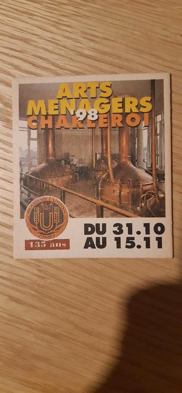 Grimbergen 1998 bierviltje brouwerij 135 jaar beschikbaar voor biedingen