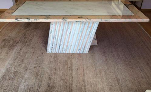 Eettafel in carrara marmer, Huis en Inrichting, Tafels | Eettafels, Zo goed als nieuw, Rechthoekig, Ophalen