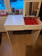 Coiffeuse avec miroir intégré, blanc., Enlèvement, Comme neuf