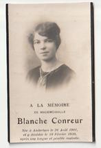 Décès Blanche CONREUR Anderlues 1901 - 1930 (photo), Envoi, Image pieuse