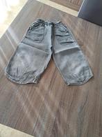 Gymp grijze linnen driekwart broek - 128, Kinderen en Baby's, Kinderkleding | Maat 128, Broek, Meisje, Ophalen of Verzenden, Zo goed als nieuw