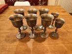 8 calices en étain 94% postainiers hutois, Enlèvement ou Envoi