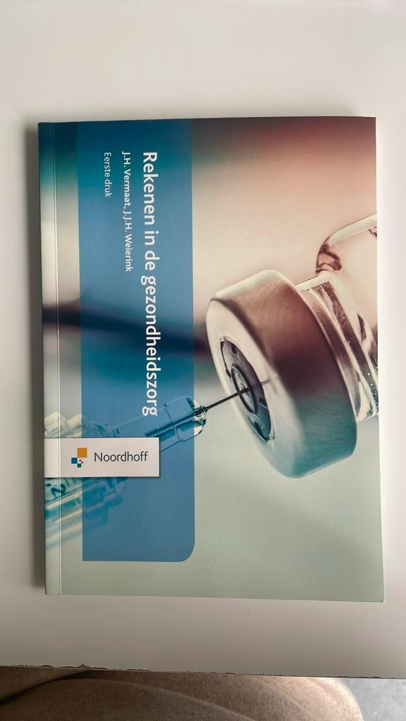 Drs. J.H. Vermaat - Rekenen in de gezondheidszorg, Boeken, Wetenschap, Nieuw, Ophalen of Verzenden