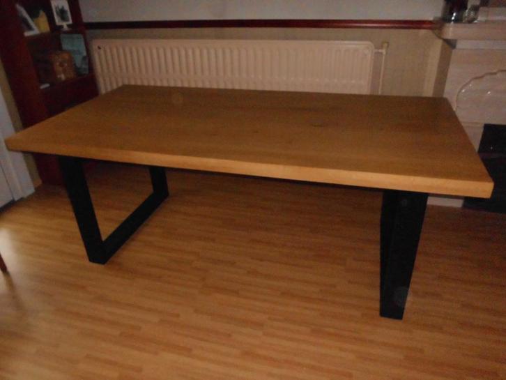 eettafel eik, Maison & Meubles, Tables | Tables à manger, Comme neuf, Chêne, Enlèvement