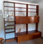 Vintage 1970s Palissander Wall Unit Freestanding, Huis en Inrichting, Kasten | Wandmeubels, Ophalen of Verzenden, Gebruikt