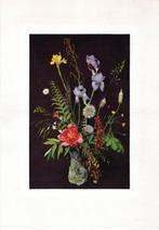 BUNDESPOST :1973:Trav. Telegramm: ART PRINT on SILK: FLOWERS, Ophalen of Verzenden, Overige landen, Gestempeld