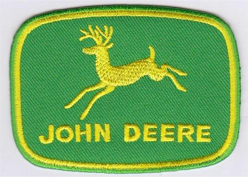 John Deere stoffen opstrijk patch embleem #1, Collections, Marques automobiles, Motos & Formules 1, Neuf, Envoi