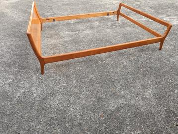 Vintage bed Scandinavische design jaren 70, Enlèvement ou Envoi, Utilisé, 160 cm