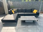 Loungeset Manutti en tuintafel blauwe hardsteen, Tuin en Terras, Ophalen, Gebruikt, Bank, Loungeset
