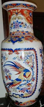 Vaas met fazanten uit de jaren 50 van J.P. Derevua, Antiek en Kunst, Ophalen of Verzenden