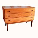 Vintage dressoirkast Oswald Vermaercke V-form 1960's, Huis en Inrichting, Ophalen, Zo goed als nieuw, Teakhout